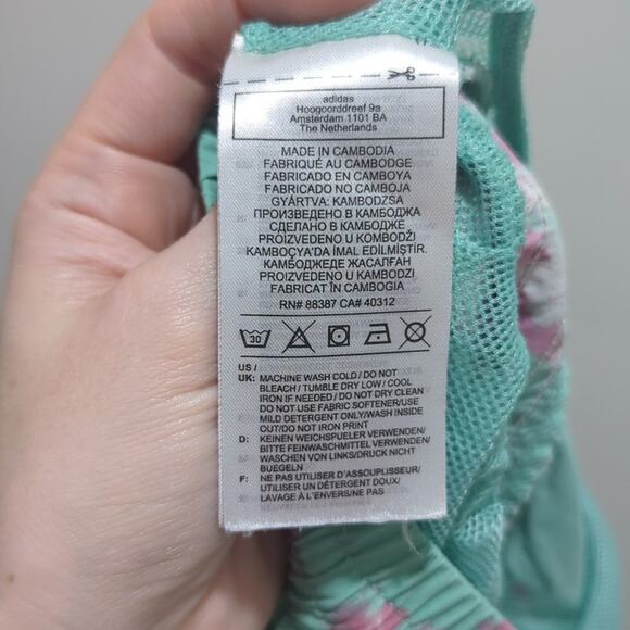 Adidas H48523 All Day I Dream About Tie-Dye Swim Shorts Men's Size S Primegreen - Picture 8 of 8